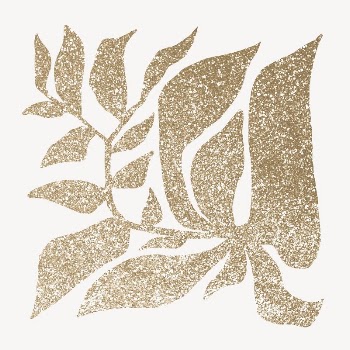 Gold leaf, glittery botanical design | Free Photo - rawpixel