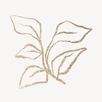 Gold leaf, glittery botanical design | Free Photo - rawpixel