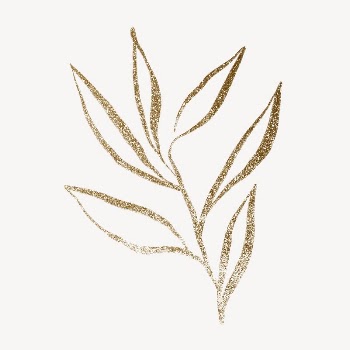 Gold leaf, glittery botanical design | Free Photo - rawpixel
