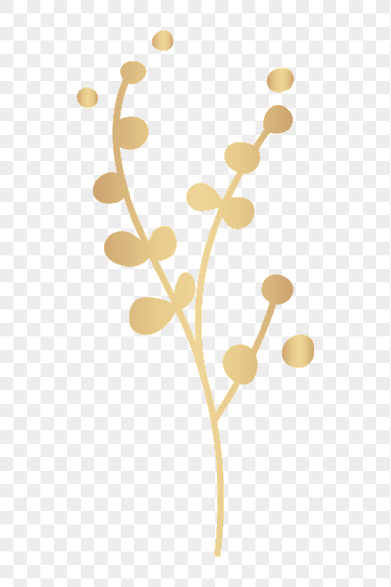 Gold leaf png doodle sticker, | Free PNG - rawpixel