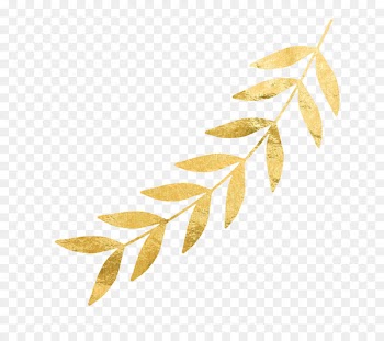 Gold leaf Twig - gold 