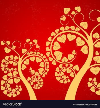 Gold leaf vector image