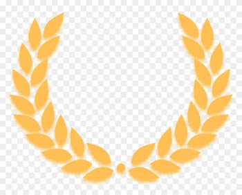 Gold Leaf Wreath Clipart - Laurel Wreath