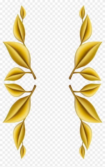 Gold Leaves Decoration Png Clip Art Image - Gold Leaf Clip Art