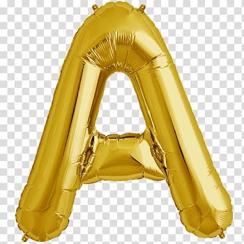 Gold letter A balloon, Mylar balloon Gold Party Amazon.com, gold letter transparent background PNG clipart