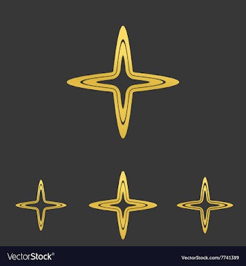 Gold line cross logo design set vector image