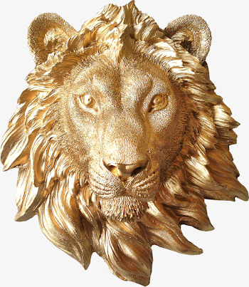 Gold Lion Head, Gold, Lion's Head PNG Image and Clipart for Free ...