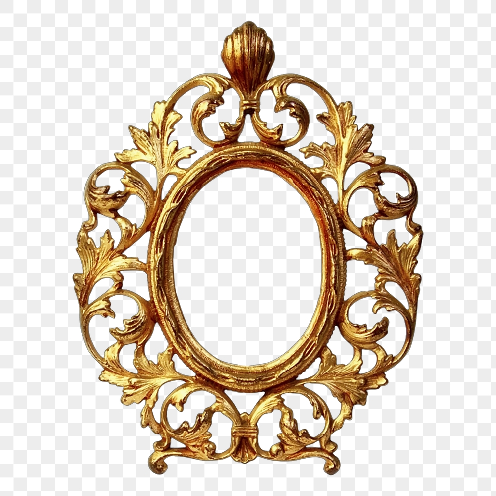 Gold luxury png frame sticker, | Free PNG - rawpixel