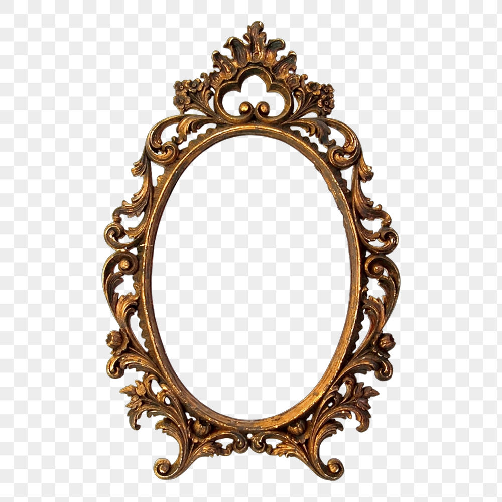 Gold luxury png frame sticker, | Free PNG - rawpixel