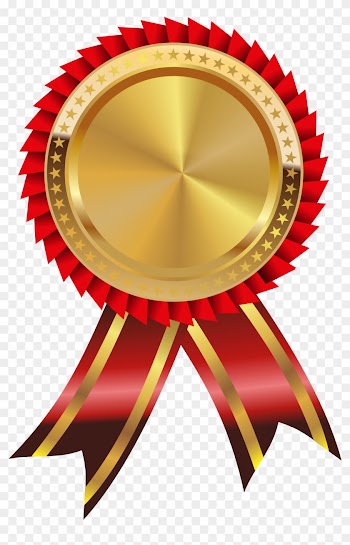 Gold Medal Clipart Savoronmorehead - Gold Medal Ribbon Png