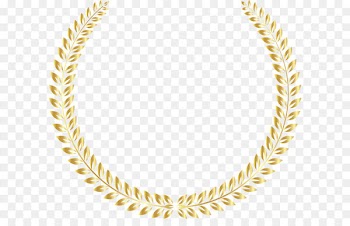 Gold medal Laurel wreath Christmas - Golden rice circle 