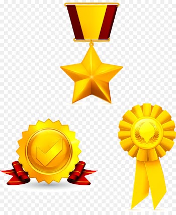 Gold medal Ribbon Award - Medals 