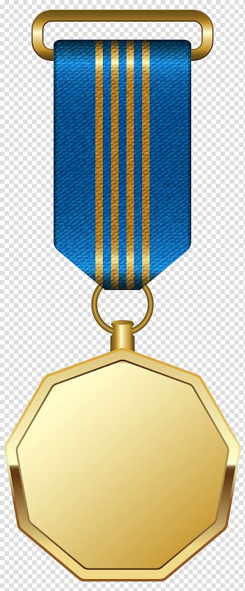 Gold medal Ribbon , medal transparent background PNG clipart