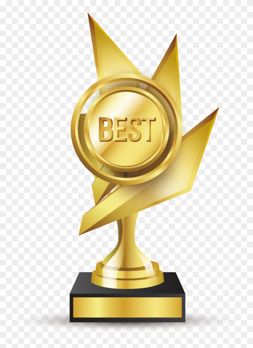 Gold Medal Trophy Award - Gold Trophy Png