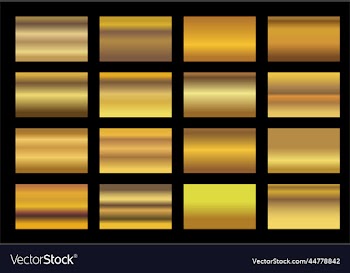 gold metal gradient collection and gold foil