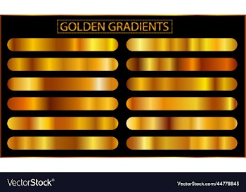 gold metal gradient collection and gold foil