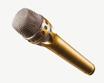 Gold microphone collage element psd | Free PSD - rawpixel