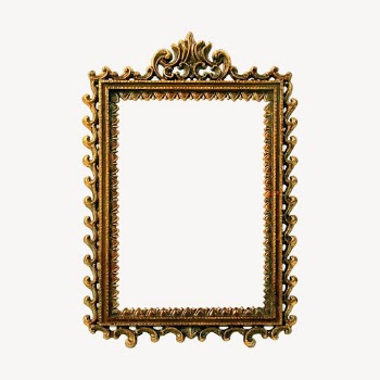 Gold mirror frame, vintage decor | Free Vector - rawpixel