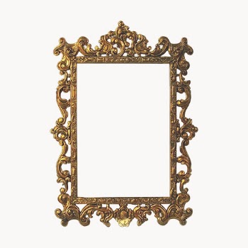 Gold mirror frame, vintage decor | Free Vector - rawpixel