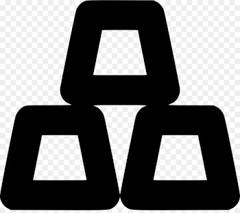 Gold nugget Logo Brand Symbol Black - symbol 