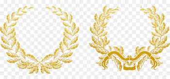 Gold Olive branch Euclidean vector Laurel wreath - Gold and wheat paste 
