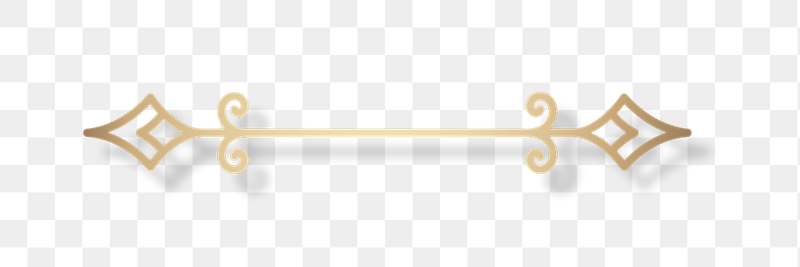 Gold ornamental divider png sticker, | Free PNG - rawpixel