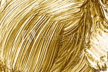 Gold paint brush stroke