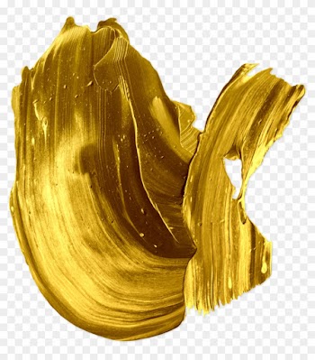 Gold Paint Brushes H5 Background, Gold Background, - Gold Brush Stroke Png