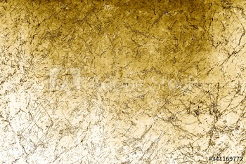 Gold paint on a rough background