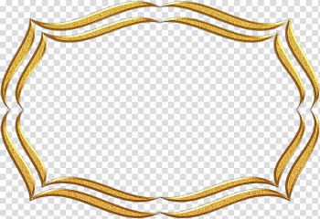 Gold Painting Body Jewellery , gold frame transparent background PNG clipart