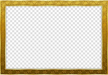 Gold painting frame, Simple Gold Frame Landscape transparent background PNG clipart