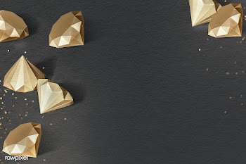 Gold paper craft textured diamond patterned template | Free  illustration - 2350148