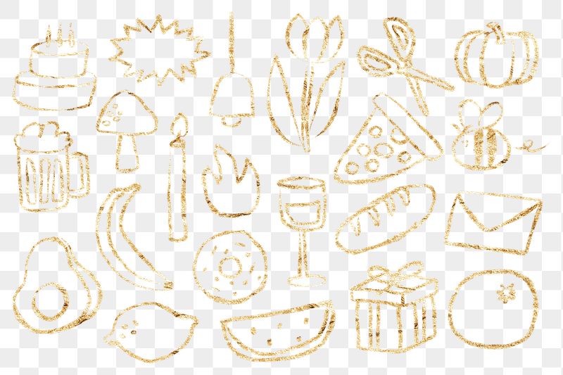 Gold party png sticker, glitter | Free PNG - rawpixel