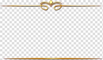 Gold pattern dividing line transparent background PNG clipart