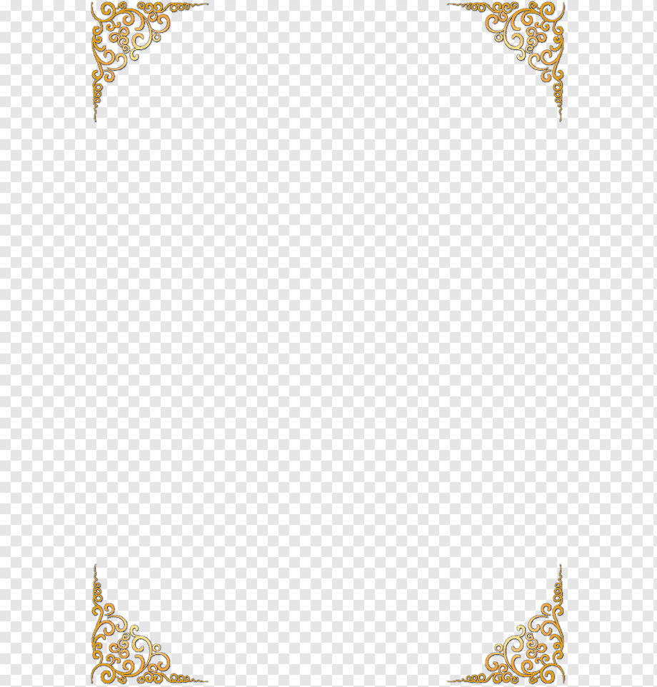 Gold pattern frame, brown wrought frame decor, frame, golden Frame, trendy Frame png