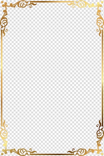 , Gold pattern frame, gold and brown floral frame transparent background PNG clipart