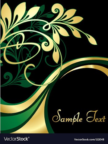 Gold pattern vector image