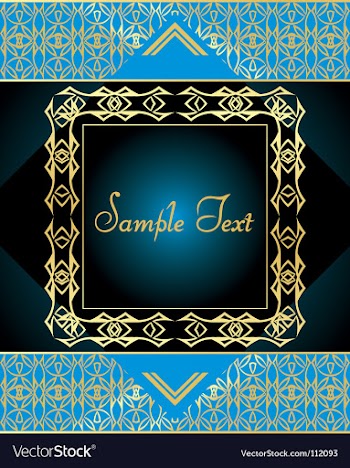 Gold pattern vector image