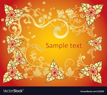 Gold pattern vector image