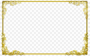 Gold Picture frame Clip art - Golden Border Cliparts 