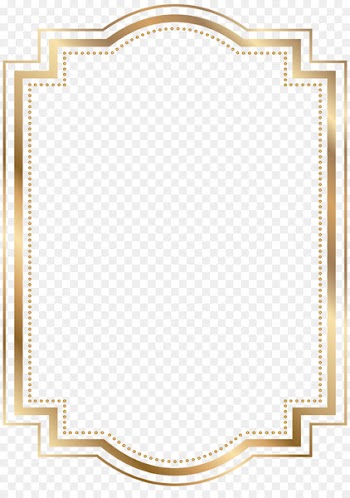 Gold Picture Frames Clip art - gold border 