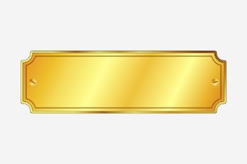 Gold plaque sign clipart with copy | Free Photo - rawpixel