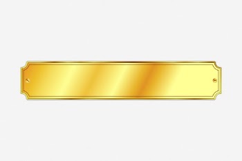 Gold plaque sign clipart with copy | Free Photo - rawpixel