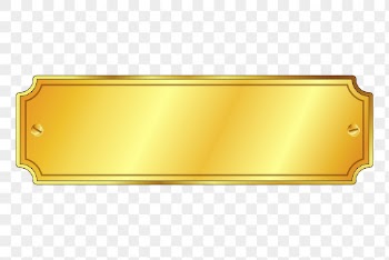 Gold plaque sign png sticker, | Free PNG - rawpixel