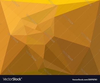 Gold polygonal background vector image