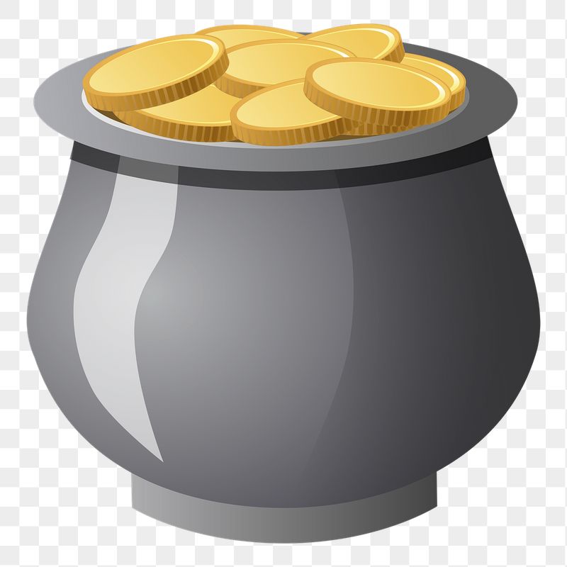 Gold pot png sticker, transparent | Free PNG - rawpixel