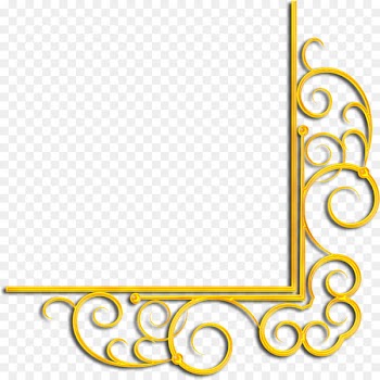 Gold Raster graphics Rectangle Clip art - gold corner 
