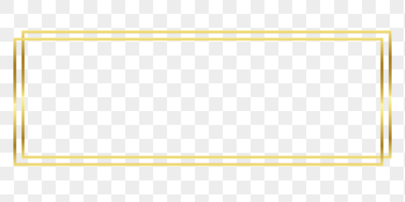 Gold rectangle png frame, transparent | Free PNG - rawpixel