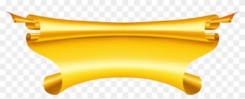 Gold - Ribbon Banner Png
