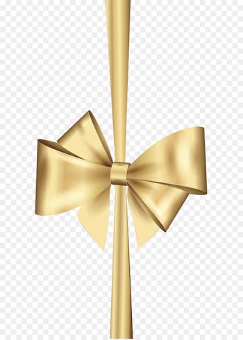 Gold Ribbon Christmas Clip art - Gold Deco Bow PNG Clip Art 